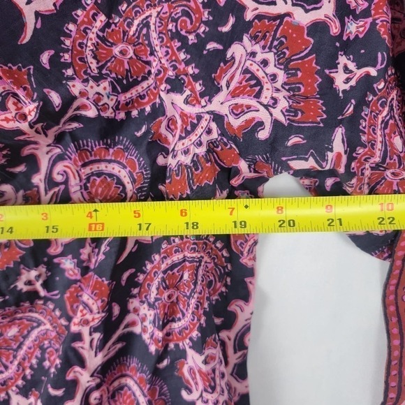 Nwt Small Figue Bria dress Paisley True Blue Fuchsia - Picture 8 of 12